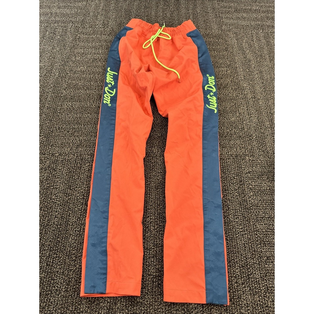 Just Don Team X Track Pants Orange Blue Mens Size‎ XS